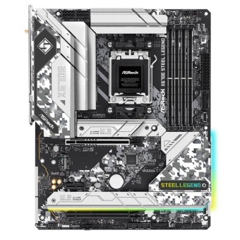 Материнская плата Asrock X670E STEEL LEGEND SocketAM5 AMD X670 4xDDR5 ATX AC`97 8ch(7.1) 1 x 2.5Gigabit + Gigabit Ethernet RAID+HDMI+DP от магазина РЭССИ