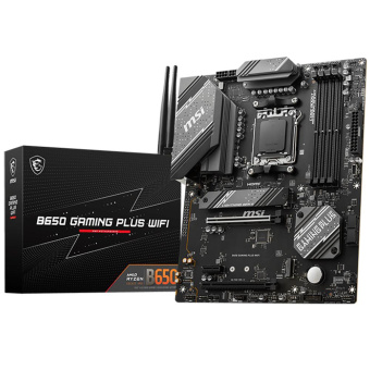 Материнская плата MSI B850 GAMING PLUS WIFI  SocketAM5 AMD B850 4xDDR5 ATX AC`97 8ch(7.1) 5Gigabit RAID+DP от магазина РЭССИ