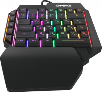 Игровой блок Оклик 705GK черный USB Multimedia for gamer LED (подставка для запястий) (1620882) от магазина РЭССИ