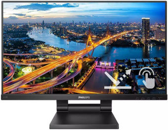 Монитор Philips 23.8" B Line 242B1TC черный IPS LED 16:9 HDMI M/M матовая HAS 250cd 178гр/178гр 1920x1080 75Hz VGA DP FHD USB Touch 6.67кг от магазина РЭССИ