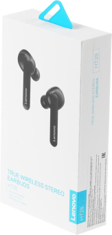 Гарнитура внутриканальные Lenovo HT28 черный беспроводные bluetooth в ушной раковине (УТ000023561) от магазина РЭССИ
