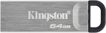 Флеш Диск Kingston 64Gb DataTraveler Kyson DTKN/64GB USB3.1 серебристый/черный от магазина РЭССИ