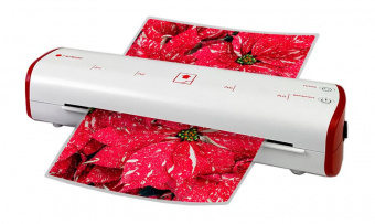 Ламинатор Heleos ЛМ-А4МБК белый/красный A4 (75-125мкм) 30см/мин (2вал.) хол.лам. лам.фото от магазина РЭССИ