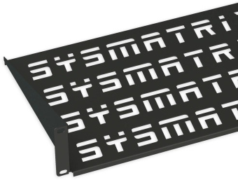 Полка стационарная Sysmatrix SH 3003.900 1U нагр.:15кг. 19" 300мм черный (упак.:1шт) от магазина РЭССИ