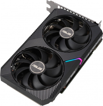 Видеокарта Asus PCI-E 4.0 DUAL-RTX3050-O8G NVIDIA GeForce RTX 3050 8192Mb 128 GDDR6 1822/14000 HDMIx1 DPx3 HDCP Ret от магазина РЭССИ