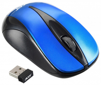 Мышь Acer OMR132 синий/черный оптическая (1000dpi) беспроводная USB для ноутбука (2but) от магазина РЭССИ