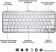 Клавиатура Logitech MX Keys Mini серебристый/белый USB беспроводная BT/Radio LED (920-010499) от магазина РЭССИ