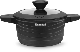 Кастрюля Rondell Walzer RDA-765 2.7л. d=20см (с крышкой) черный от магазина РЭССИ