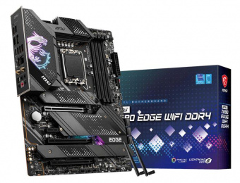 Материнская плата MSI MPG Z690 EDGE WIFI DDR4 Soc-1700 Intel Z690 4xDDR4 ATX AC`97 8ch(7.1) 2.5Gg RAID+HDMI+DP от магазина РЭССИ