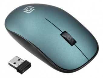 Мышь Оклик 515MW черный/зеленый оптическая (1000dpi) беспроводная USB для ноутбука (3but) от магазина РЭССИ