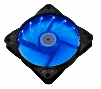 Вентилятор Digma DFAN-LED-BLUE 120x120x25mm 3-pin 4-pin (Molex)23dB 115gr LED Ret от магазина РЭССИ