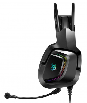 Наушники с микрофоном A4Tech Bloody G575 черный 2м мониторные USB оголовье (G575 USB/ BLACK) от магазина РЭССИ