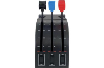 Блок рычагов Logitech G Saitek PRO Flight Throttle Quadrant черный USB виброотдача от магазина РЭССИ