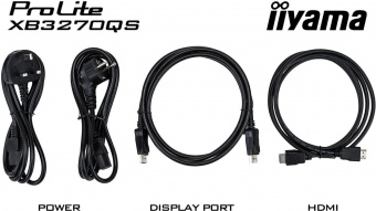Монитор Iiyama 31.5" ProLite XB3270QS-B1 черный IPS 4ms 16:9 DVI HDMI M/M матовая HAS Piv 1200:1 250cd 178гр/178гр 2560x1440 DP 2K 8.6кг от магазина РЭССИ