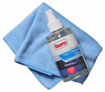 Чистящий набор (салфетки + гель) Buro BU-Glcd для экранов ЖК мониторов блистер 200мл от магазина РЭССИ