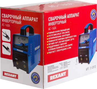 Сварочный аппарат Rexant АС-160А инвертор ММА 4кВт от магазина РЭССИ