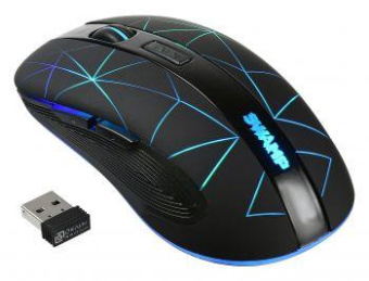 Мышь Оклик 975GW SWAMP черный оптическая (1600dpi) беспроводная USB (6but) от магазина РЭССИ