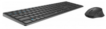 Клавиатура + мышь Rapoo 9800M DARK GREY клав:серый мышь:серый USB беспроводная Bluetooth/Радио slim Multimedia (14523) от магазина РЭССИ
