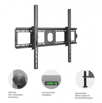 Кронштейн для телевизора Onkron UT4 черный 55"-100" макс.75кг настенный наклон от магазина РЭССИ