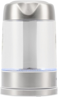 Чайник электрический Hyundai HYK-S5807 1.7л. 2200Вт белый/серебристый корпус: стекло/металл от магазина РЭССИ