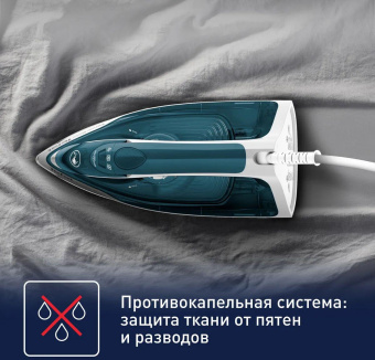 Утюг Tefal FV2839E0 2400Вт бирюзовый/белый от магазина РЭССИ