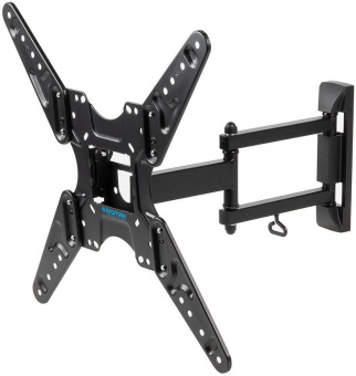 Кронштейн для телевизора Kromax OPTIMA-414 черный 20"-55" макс.30кг настенный поворотно-выдвижной и наклонный от магазина РЭССИ