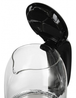 Чайник электрический Starwind SKG1210 1.7л. 2200Вт черный (корпус: стекло) от магазина РЭССИ