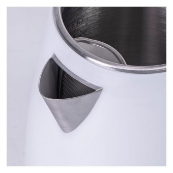 Чайник электрический Galaxy GL 0307 1.7л. 2000Вт белый/серый (корпус: нержавеющая сталь/пластик) от магазина РЭССИ