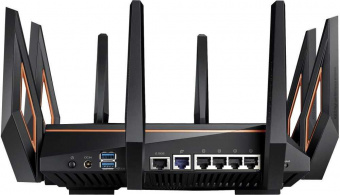 Роутер беспроводной Asus GT-AX11000 AX11000 10/100/1000BASE-TX/4G ready черный от магазина РЭССИ