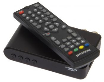 Ресивер DVB-T2 Hyundai H-DVB200 черный от магазина РЭССИ