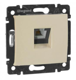 Розетка телеф. Legrand Valena 774338 скрыт. слоновая кость от магазина РЭССИ