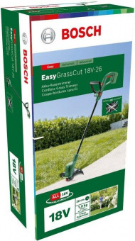 Триммер электрический Bosch EasyGrassCut 18-26 аккум. разбор.штан. реж.эл.:леска от магазина РЭССИ