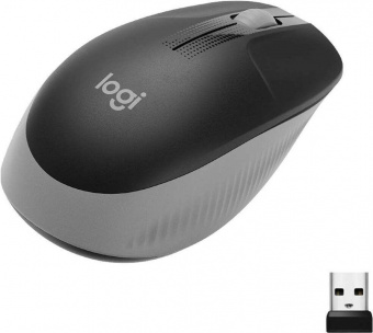Мышь Logitech M191 серый/черный оптическая (1000dpi) беспроводная USB (2but) от магазина РЭССИ