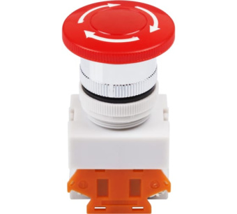 Выключатель-кнопка аварийного останова 380V 10А Ø22 красная от магазина РЭССИ