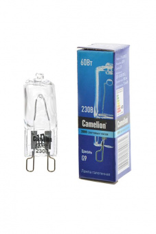 Лампа Camelion G9 230V 60W прозрачная от магазина РЭССИ