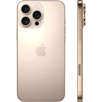 Смартфон Apple A3295 iPhone 16 Pro Max 512Gb бежевый титан моноблок 3G 4G 1Sim 6.9" iOS 18 802.11 a/b/g/n/ac/ax/be NFC GPS от магазина РЭССИ
