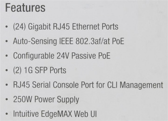 Ubiquiti EdgeSwitch ES-24-250W электронное устройство от магазина РЭССИ