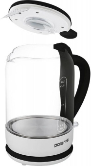 Чайник электрический Polaris PWK 1759CGL 1.5л. 2150Вт белый/черный корпус: стекло от магазина РЭССИ