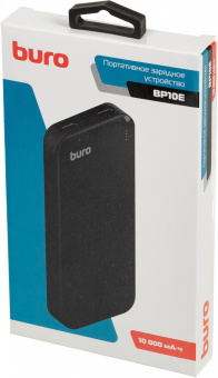 Мобильный аккумулятор Buro BP10E 10000mAh 2.1A 2xUSB черный (BP10E10PBK) от магазина РЭССИ