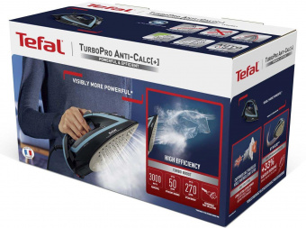 Утюг Tefal FV5695E1 3000Вт черный/голубой от магазина РЭССИ