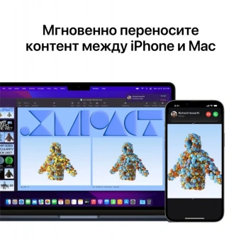 Ноутбук Apple MacBook Air A2681 M2 8 core 16Gb SSD256Gb/8 core GPU 13.6" IPS (2560x1664) Mac OS midnight WiFi BT Cam (Z1600000B) от магазина РЭССИ