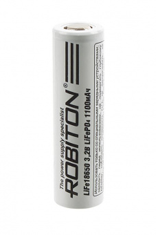 Аккумулятор ROBITON LiFe18650 1100мАч без защиты PK1 от магазина РЭССИ