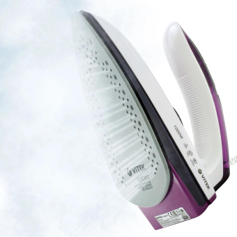 Утюг дорожный Vitek VT-8305 1000Вт белый/фиолетовый от магазина РЭССИ