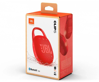 Колонка порт. JBL Clip 5 красный 7W Mono BT 1400mAh от магазина РЭССИ