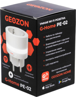 Умная розетка Geozon PE-02 EU Wi-Fi белый (GSH-SSP03) от магазина РЭССИ