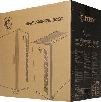 Корпус MSI MAG VAMPIRIC 300R черный без БП E-ATX 6x120mm 5x140mm 2xUSB3.0 audio bott PSU от магазина РЭССИ