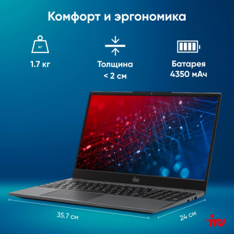 Ноутбук IRU Tactio 15PHC Ryzen 7 5825U 32Gb SSD1Tb AMD Radeon Rx AMD Graphics 15.6" IPS FHD (1920x1080) Windows 11 Pro Multi Language black WiFi BT Cam 4350mAh (2046019) от магазина РЭССИ