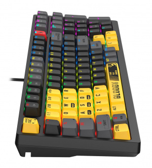 Клавиатура A4Tech Bloody S98 механическая желтый/серый USB for gamer LED (SPORTS LIME) от магазина РЭССИ