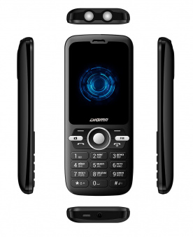 Мобильный телефон Digma B240 Linx 32Mb черный моноблок 2Sim 2.44" 240x320 0.08Mpix GSM900/1800 FM microSD от магазина РЭССИ