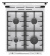 Картинка Плита Газовая Gorenje GGI5C20WF-B белый (стеклянная крышка) реш.чугун от магазина РЭССИ Плита Газовая Gorenje GGI5C20WF-B белый (стеклянная крышка) реш.чугун от магазина РЭССИ